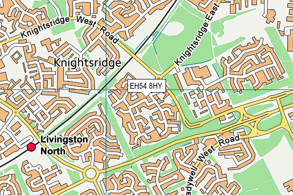EH54 8HY map - OS VectorMap District (Ordnance Survey) EH54 8HY map - OS VectorMap District (Ordnance Survey)