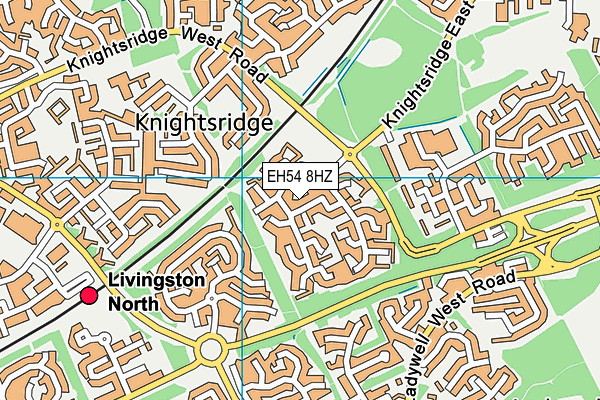 EH54 8HZ map - OS VectorMap District (Ordnance Survey) EH54 8HZ map - OS VectorMap District (Ordnance Survey)
