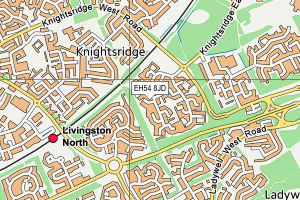 EH54 8JD map - OS VectorMap District (Ordnance Survey) EH54 8JD map - OS VectorMap District (Ordnance Survey)