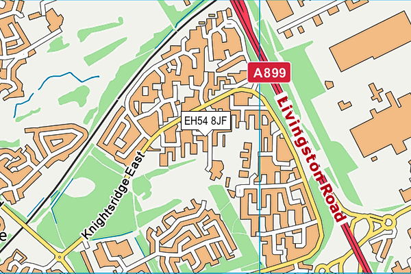 EH54 8JF map - OS VectorMap District (Ordnance Survey) EH54 8JF map - OS VectorMap District (Ordnance Survey)