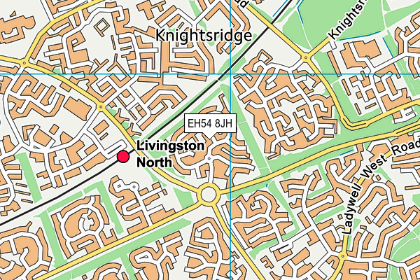 EH54 8JH map - OS VectorMap District (Ordnance Survey) EH54 8JH map - OS VectorMap District (Ordnance Survey)