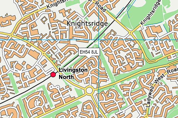 EH54 8JL map - OS VectorMap District (Ordnance Survey)
