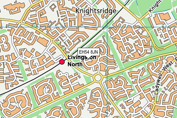 EH54 8JN map - OS VectorMap District (Ordnance Survey) EH54 8JN map - OS VectorMap District (Ordnance Survey)