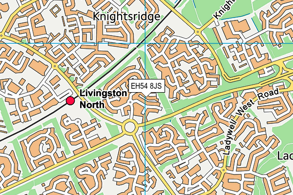 EH54 8JS map - OS VectorMap District (Ordnance Survey) EH54 8JS map - OS VectorMap District (Ordnance Survey)
