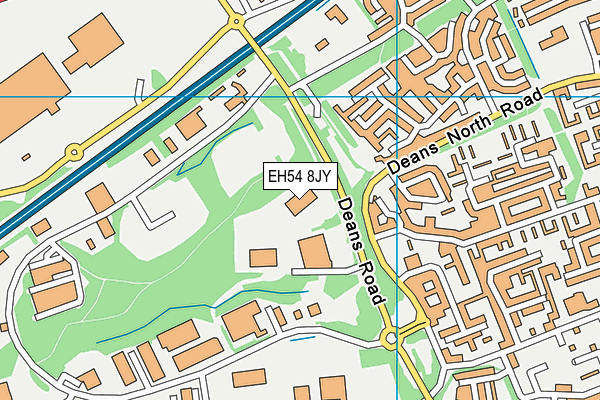 EH54 8JY map - OS VectorMap District (Ordnance Survey) EH54 8JY map - OS VectorMap District (Ordnance Survey)