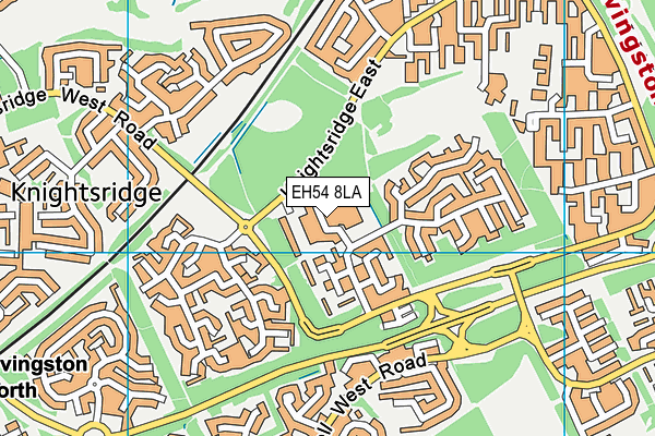 EH54 8LA map - OS VectorMap District (Ordnance Survey) EH54 8LA map - OS VectorMap District (Ordnance Survey)
