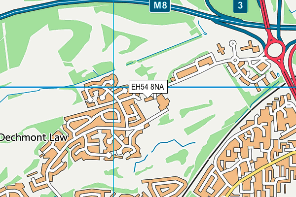 EH54 8NA map - OS VectorMap District (Ordnance Survey) EH54 8NA map - OS VectorMap District (Ordnance Survey)