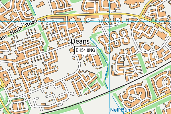 EH54 8NG map - OS VectorMap District (Ordnance Survey)