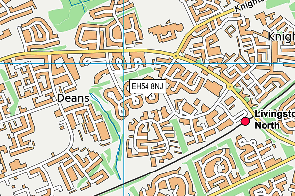 EH54 8NJ map - OS VectorMap District (Ordnance Survey) EH54 8NJ map - OS VectorMap District (Ordnance Survey)