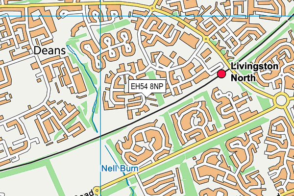 EH54 8NP map - OS VectorMap District (Ordnance Survey) EH54 8NP map - OS VectorMap District (Ordnance Survey)
