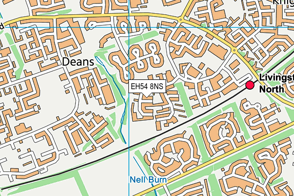 EH54 8NS map - OS VectorMap District (Ordnance Survey) EH54 8NS map - OS VectorMap District (Ordnance Survey)