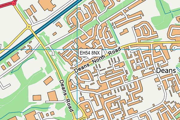 EH54 8NX map - OS VectorMap District (Ordnance Survey) EH54 8NX map - OS VectorMap District (Ordnance Survey)