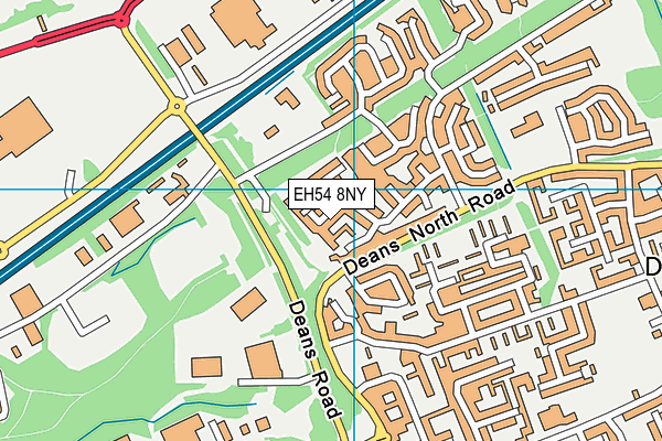EH54 8NY map - OS VectorMap District (Ordnance Survey)