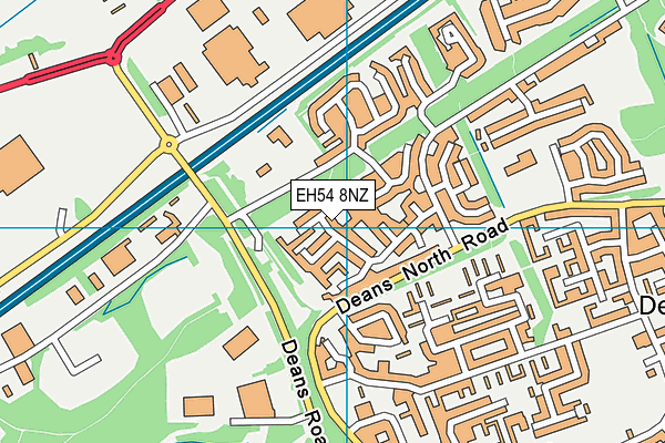 EH54 8NZ map - OS VectorMap District (Ordnance Survey) EH54 8NZ map - OS VectorMap District (Ordnance Survey)