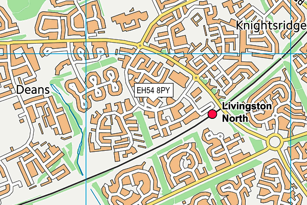 EH54 8PY map - OS VectorMap District (Ordnance Survey) EH54 8PY map - OS VectorMap District (Ordnance Survey)