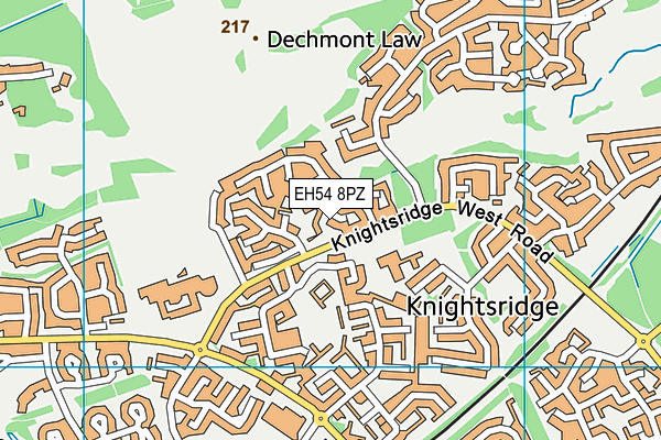 EH54 8PZ map - OS VectorMap District (Ordnance Survey) EH54 8PZ map - OS VectorMap District (Ordnance Survey)
