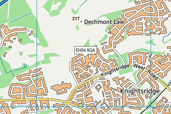 EH54 8QA map - OS VectorMap District (Ordnance Survey) EH54 8QA map - OS VectorMap District (Ordnance Survey)