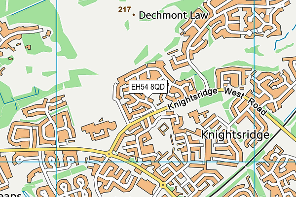 EH54 8QD map - OS VectorMap District (Ordnance Survey) EH54 8QD map - OS VectorMap District (Ordnance Survey)