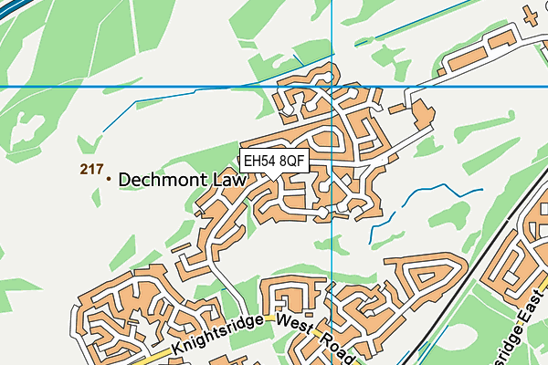 EH54 8QF map - OS VectorMap District (Ordnance Survey) EH54 8QF map - OS VectorMap District (Ordnance Survey)