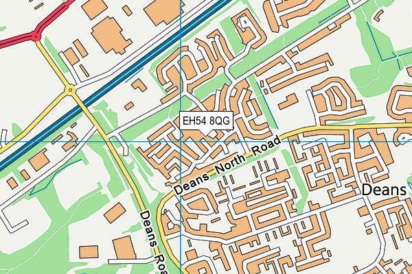 EH54 8QG map - OS VectorMap District (Ordnance Survey) EH54 8QG map - OS VectorMap District (Ordnance Survey)