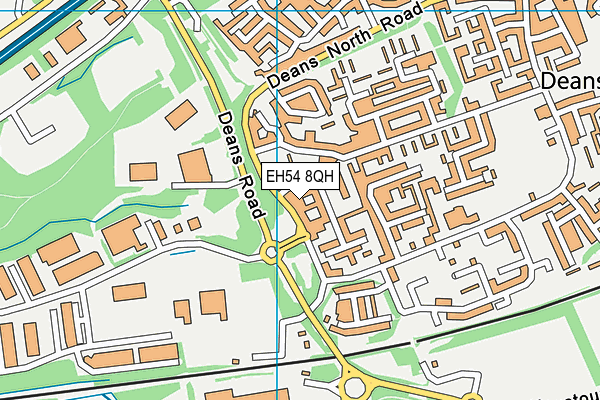 EH54 8QH map - OS VectorMap District (Ordnance Survey) EH54 8QH map - OS VectorMap District (Ordnance Survey)