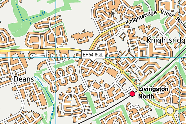 EH54 8QL map - OS VectorMap District (Ordnance Survey) EH54 8QL map - OS VectorMap District (Ordnance Survey)