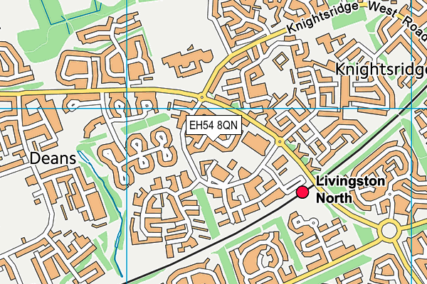 EH54 8QN map - OS VectorMap District (Ordnance Survey) EH54 8QN map - OS VectorMap District (Ordnance Survey)