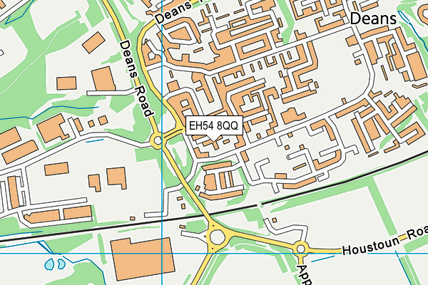 EH54 8QQ map - OS VectorMap District (Ordnance Survey) EH54 8QQ map - OS VectorMap District (Ordnance Survey)