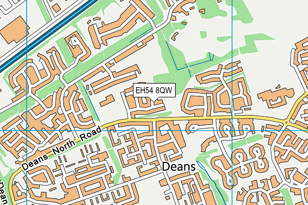 EH54 8QW map - OS VectorMap District (Ordnance Survey) EH54 8QW map - OS VectorMap District (Ordnance Survey)