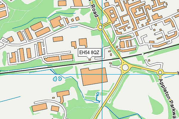 EH54 8QZ map - OS VectorMap District (Ordnance Survey) EH54 8QZ map - OS VectorMap District (Ordnance Survey)