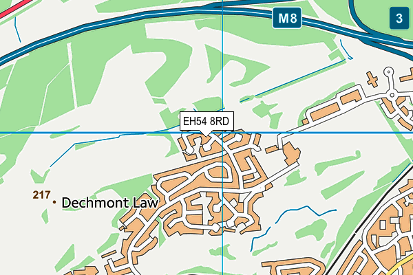 EH54 8RD map - OS VectorMap District (Ordnance Survey) EH54 8RD map - OS VectorMap District (Ordnance Survey)