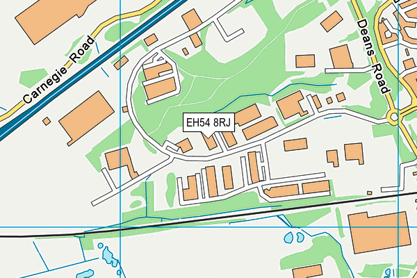 EH54 8RJ map - OS VectorMap District (Ordnance Survey) EH54 8RJ map - OS VectorMap District (Ordnance Survey)