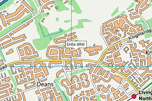EH54 8RW map - OS VectorMap District (Ordnance Survey) EH54 8RW map - OS VectorMap District (Ordnance Survey)