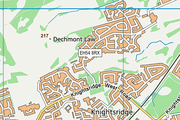 EH54 8RX map - OS VectorMap District (Ordnance Survey) EH54 8RX map - OS VectorMap District (Ordnance Survey)