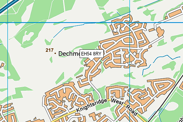 EH54 8RY map - OS VectorMap District (Ordnance Survey) EH54 8RY map - OS VectorMap District (Ordnance Survey)