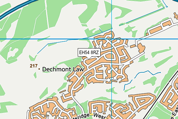 EH54 8RZ map - OS VectorMap District (Ordnance Survey) EH54 8RZ map - OS VectorMap District (Ordnance Survey)
