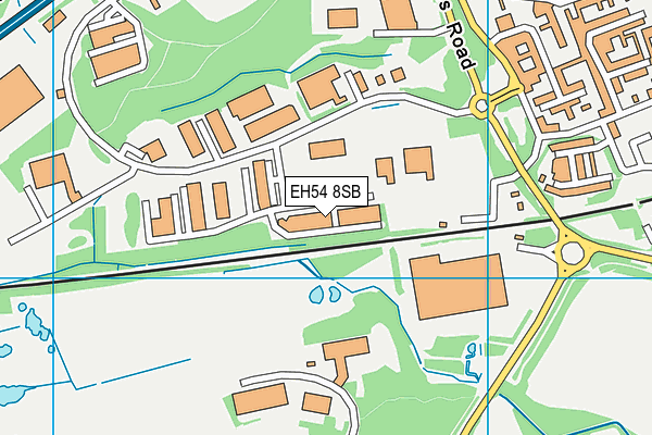 EH54 8SB map - OS VectorMap District (Ordnance Survey) EH54 8SB map - OS VectorMap District (Ordnance Survey)