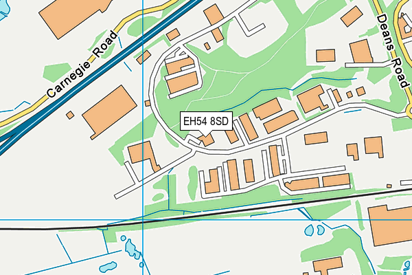 EH54 8SD map - OS VectorMap District (Ordnance Survey) EH54 8SD map - OS VectorMap District (Ordnance Survey)