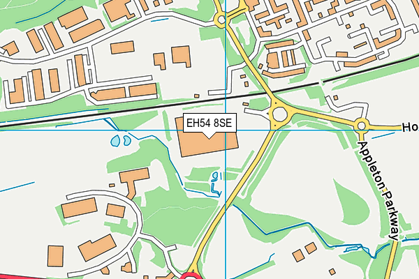 EH54 8SE map - OS VectorMap District (Ordnance Survey) EH54 8SE map - OS VectorMap District (Ordnance Survey)