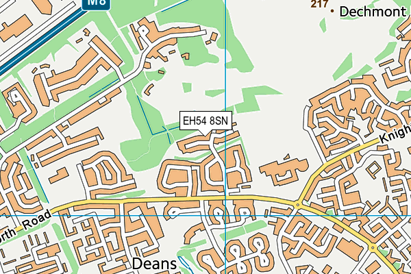 EH54 8SN map - OS VectorMap District (Ordnance Survey) EH54 8SN map - OS VectorMap District (Ordnance Survey)