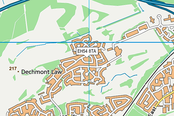 EH54 8TA map - OS VectorMap District (Ordnance Survey) EH54 8TA map - OS VectorMap District (Ordnance Survey)