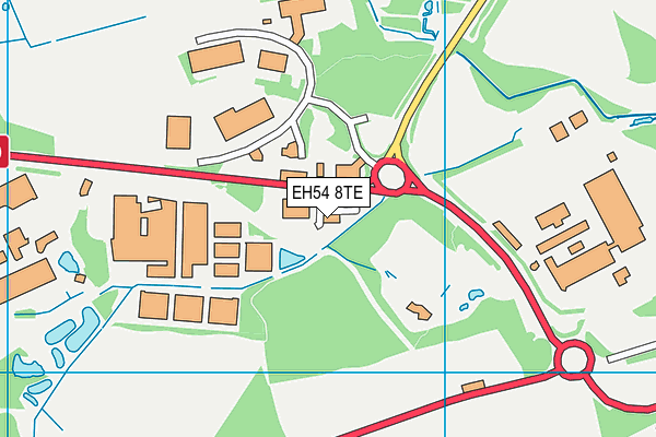 EH54 8TE map - OS VectorMap District (Ordnance Survey) EH54 8TE map - OS VectorMap District (Ordnance Survey)