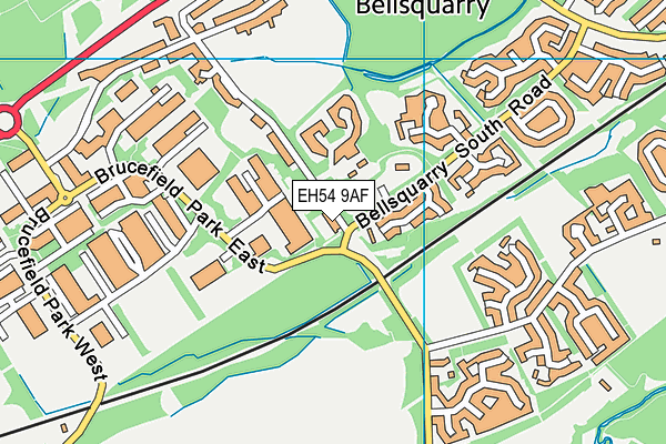 EH54 9AF map - OS VectorMap District (Ordnance Survey) EH54 9AF map - OS VectorMap District (Ordnance Survey)