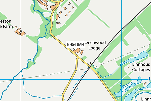 EH54 9AN map - OS VectorMap District (Ordnance Survey) EH54 9AN map - OS VectorMap District (Ordnance Survey)