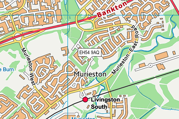 EH54 9AQ map - OS VectorMap District (Ordnance Survey) EH54 9AQ map - OS VectorMap District (Ordnance Survey)