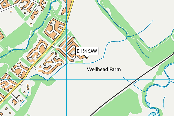 EH54 9AW map - OS VectorMap District (Ordnance Survey) EH54 9AW map - OS VectorMap District (Ordnance Survey)