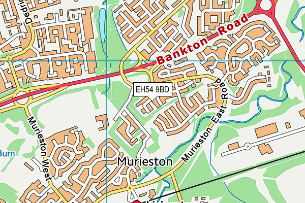 EH54 9BD map - OS VectorMap District (Ordnance Survey) EH54 9BD map - OS VectorMap District (Ordnance Survey)