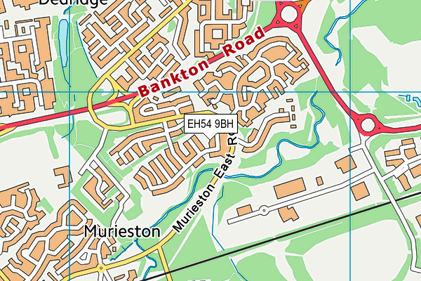 EH54 9BH map - OS VectorMap District (Ordnance Survey) EH54 9BH map - OS VectorMap District (Ordnance Survey)
