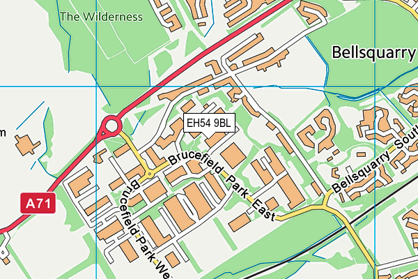 EH54 9BL map - OS VectorMap District (Ordnance Survey) EH54 9BL map - OS VectorMap District (Ordnance Survey)