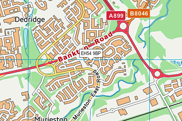 EH54 9BP map - OS VectorMap District (Ordnance Survey) EH54 9BP map - OS VectorMap District (Ordnance Survey)
